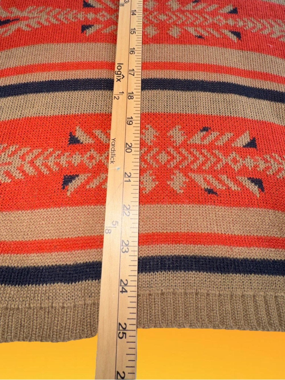 Anthropologie Flying Tomato Brown/Orange Lagenlook Open Drape Cardigan Fringe S - Picture 13 of 14